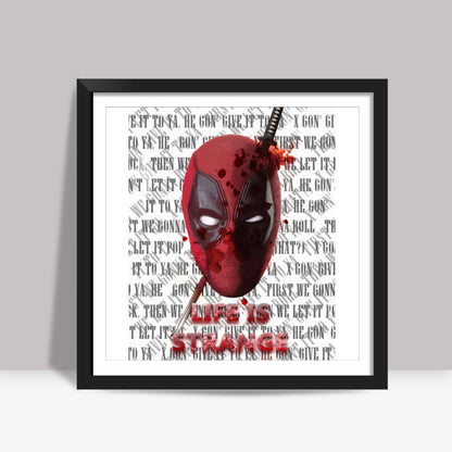 Deadpool s Life is strange Square Art Prints