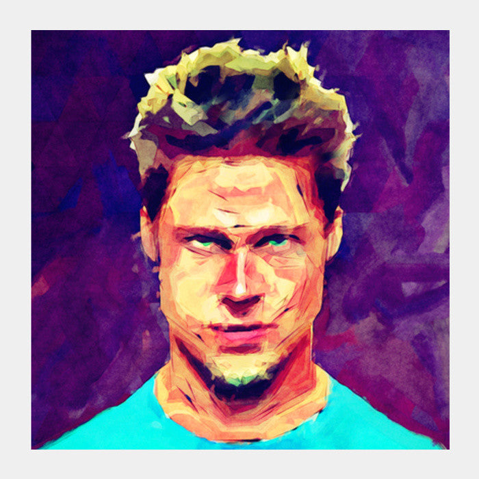 Square Art Prints, brad pitt fan art Square Art Prints