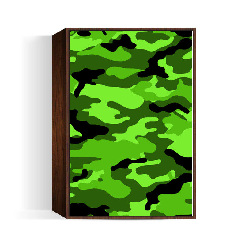 Green Camo Wall Art