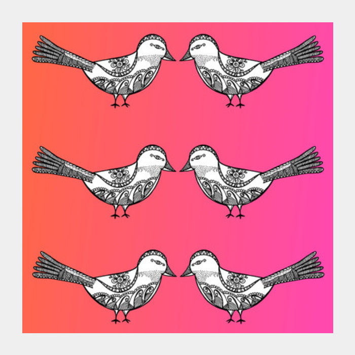 Bird Patterns Square Art Prints