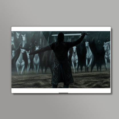 The Battle - Jon Snow - GoT S6 Wall Art