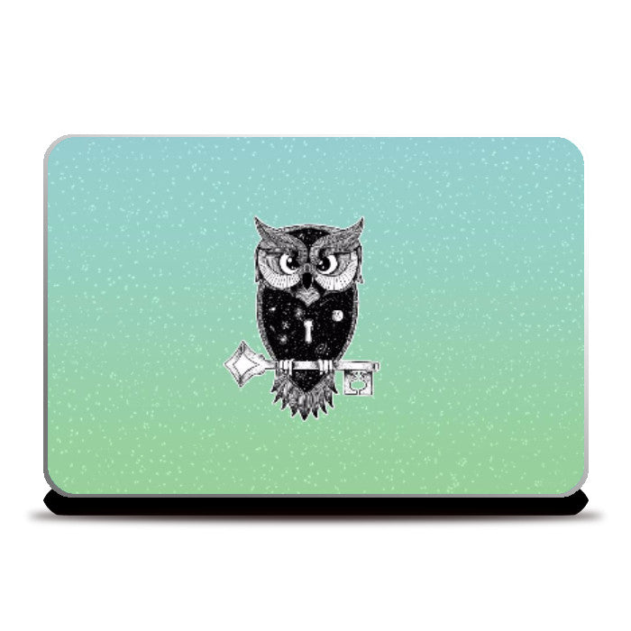 Laptop Skins, Cosmic owl 1 Laptop Skin