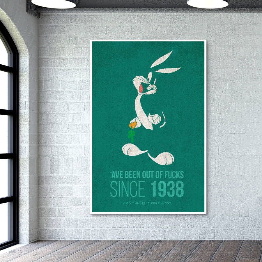 Bugs Bunny: King of Troll Wall Art | Rishabh Bhargava| Buy High-Quality ...