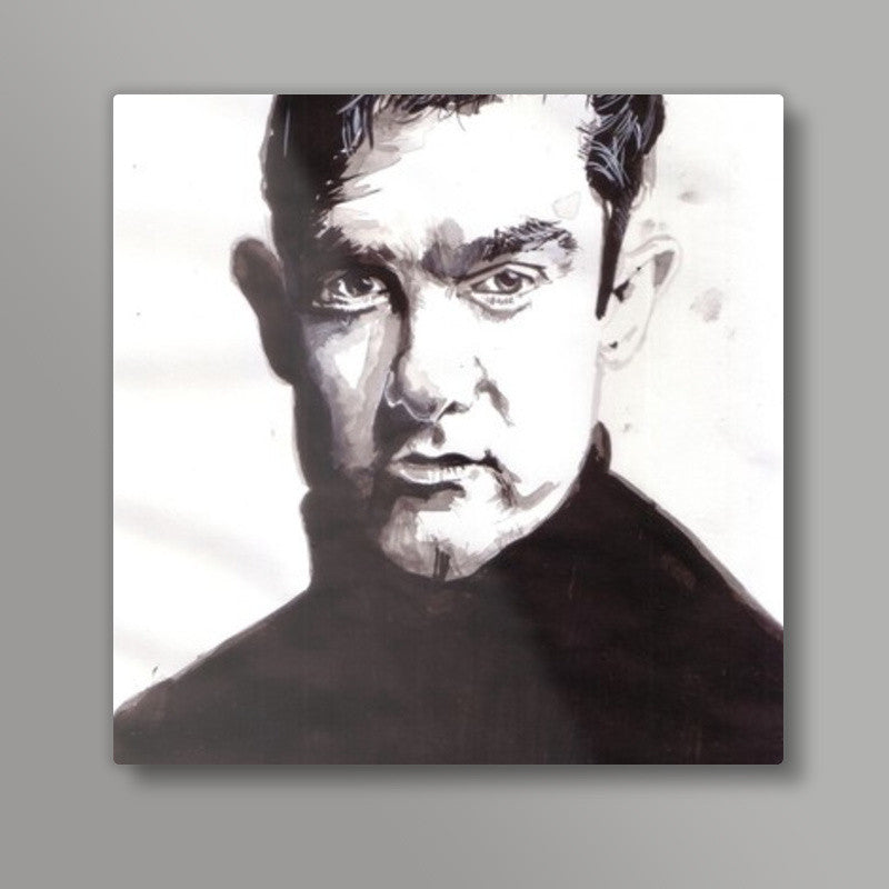 Bollywood superstar Aamir Khan reinvents himself with every role Square Art Prints