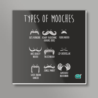 Types of Mooches  Square Art Prints