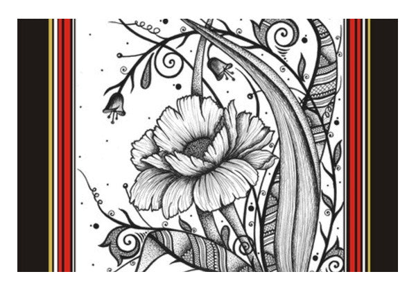 Floriz Design- Floral Black and White Wall Art