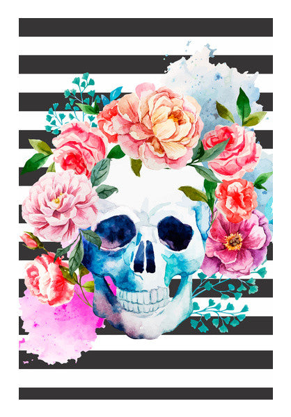 Floral Skull 2 Wall Art