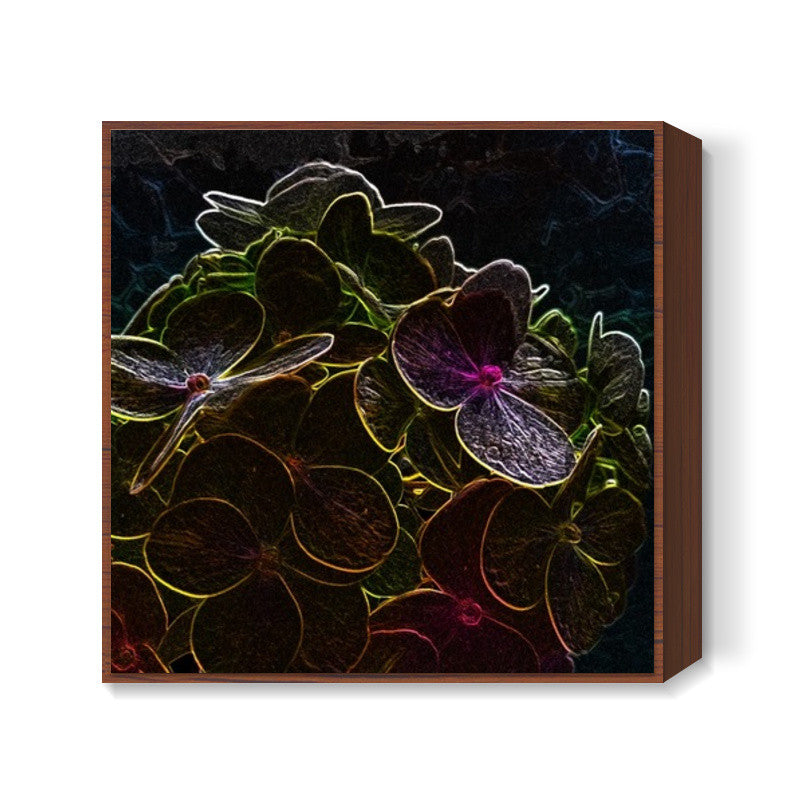 Night Flower Square Art Prints