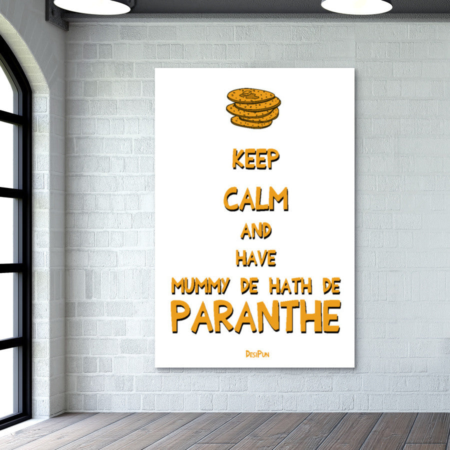 Mummy de hath de Parantha Wall Art