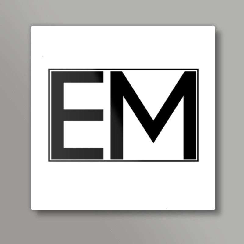 EMINEM | EM | minimal | Square Art Prints