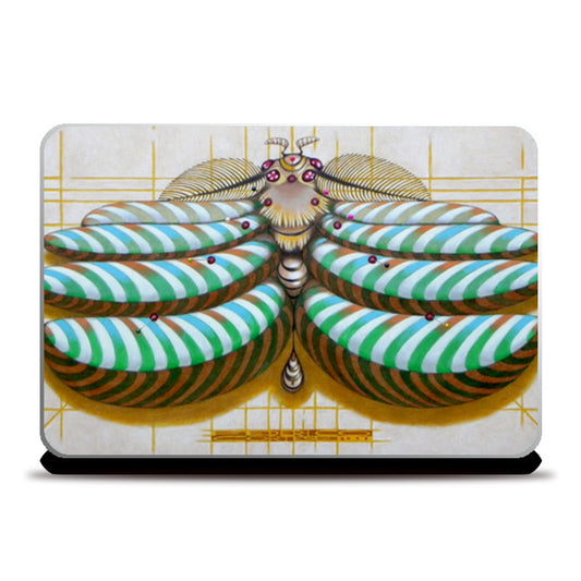 Fibonacci moth Laptop Skins