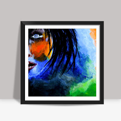 Her | Mother India | Woman Painting Square Art Prints