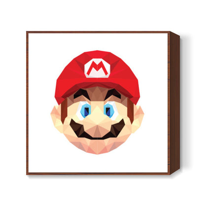 Mario Low Poly Square Art Prints