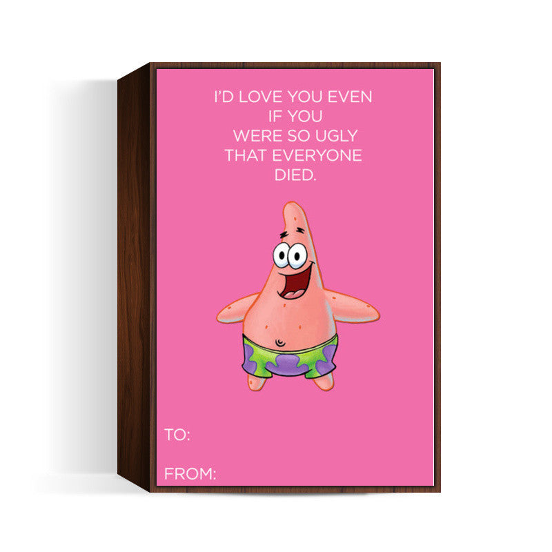 Patrick star knows TRUE LOVE Wall Art