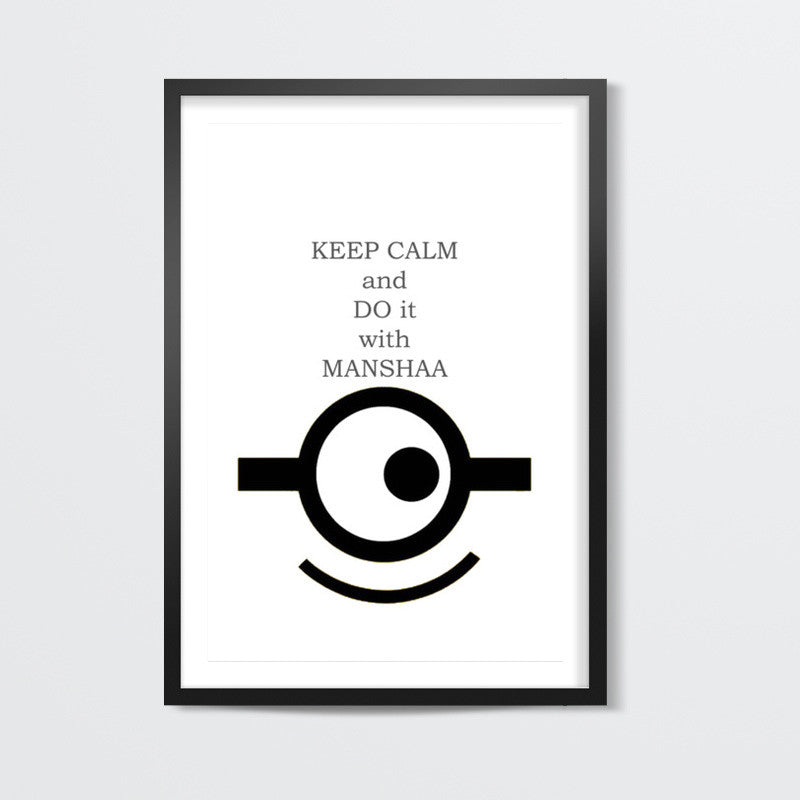 keep calm and write it with manshaa Wall Art