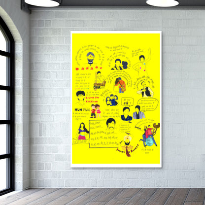 Yash Raj Movies Doodle #YRF #YRFFamous Wall Art