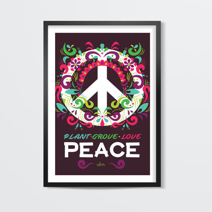 Peace Slogan Wall Art