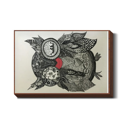 black and white owl Wall Art