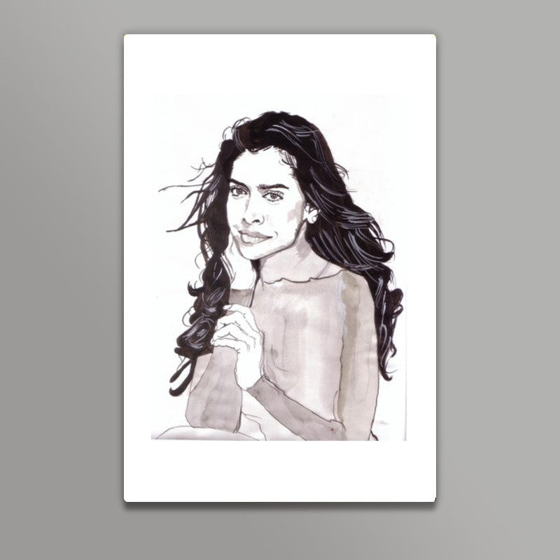 Every smile tells a story, seems to say Deepika Padukone Wall Art