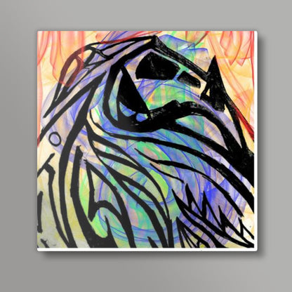 elephant painted Square Art Prints