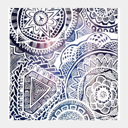 Square Art Prints, Peace abstract mandala Square Art | Artist bhaumik, - PosterGully