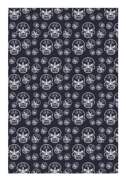 Skull Seamless Pattern Art PosterGully Specials