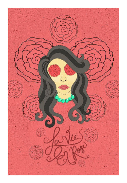 Wall art, La Vie En Rose | Vrushali somavanshi, - PosterGully