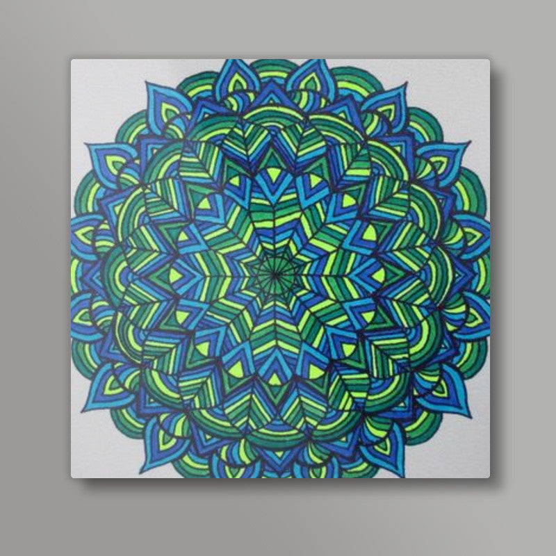 The Bleen Mandala 2 Square Art | Jasmine Kaur Lotey