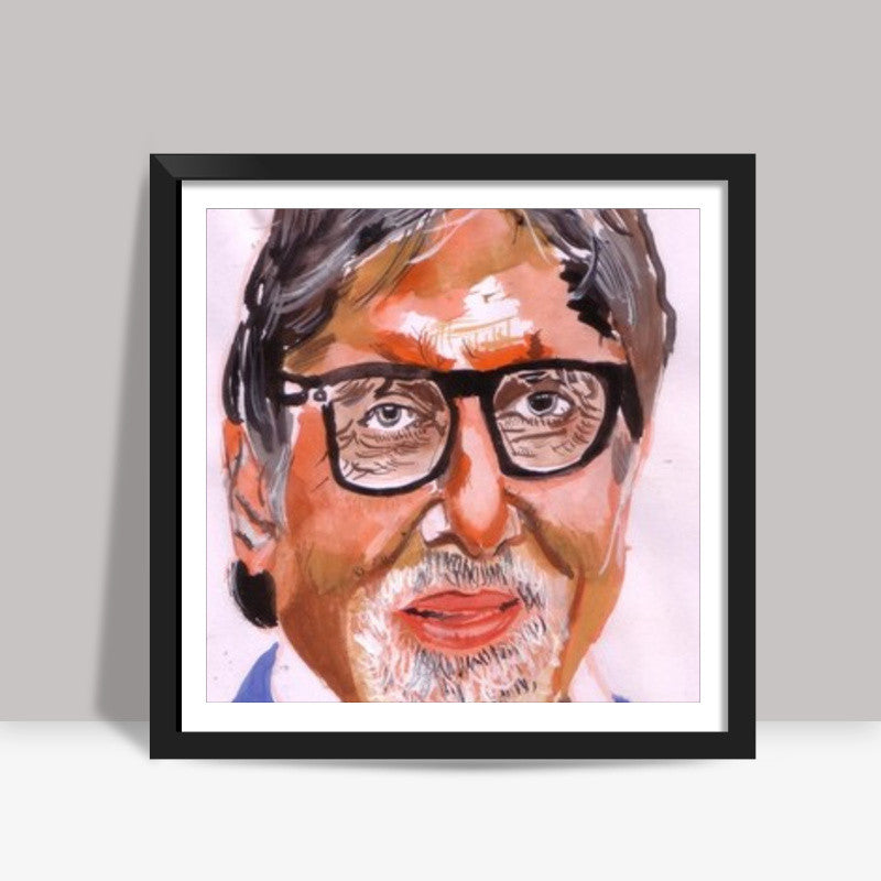 For superstar Amitabh Bachchan (BIG B), age is just a number   Square Art Prints