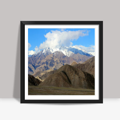 Mountains landscape Square Art Prints