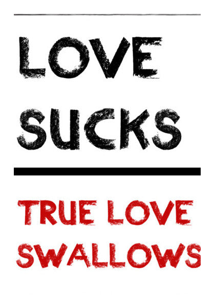 Wall Art, LOVE SUCKS! Wall Art