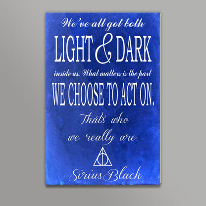 Harry potter Sirius Quote  Wall Art