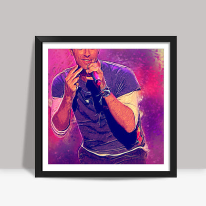 Chris Martin Coldplay Painting Square Art Prints