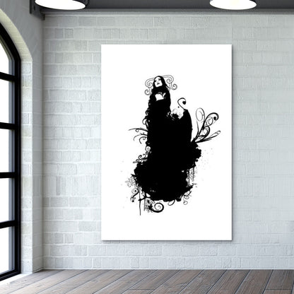 Silent Black Angel Wall Art