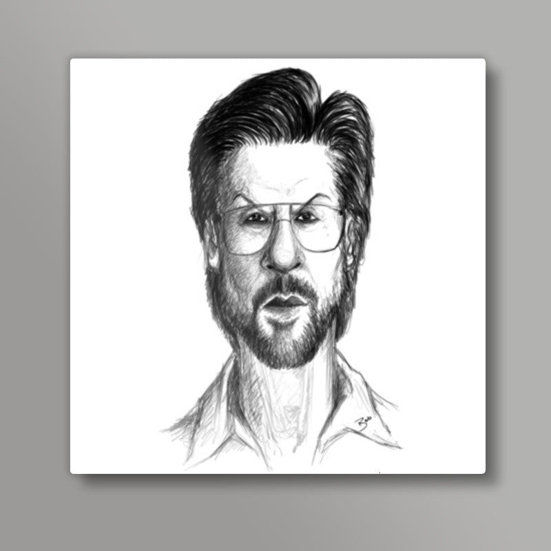 Shah Rukh Khan | Caricature Square Art Prints