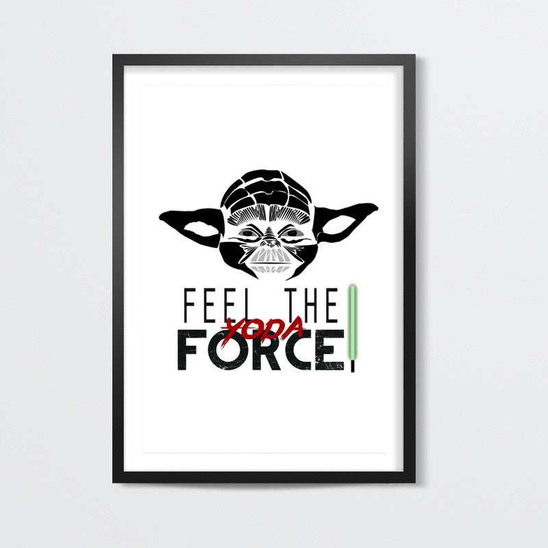 Yoda Feel The Force Wall Art