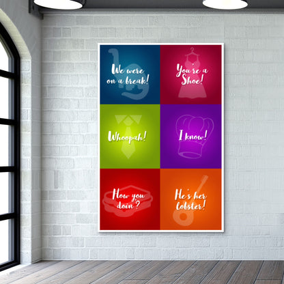 FRIENDS minimal quotes Wall Art