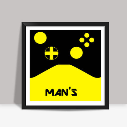 Mans best friend Square Art Prints