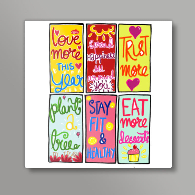 To Do List Square Art Prints