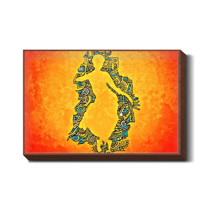 Bharatnatyam Zenscrawl Wall Art