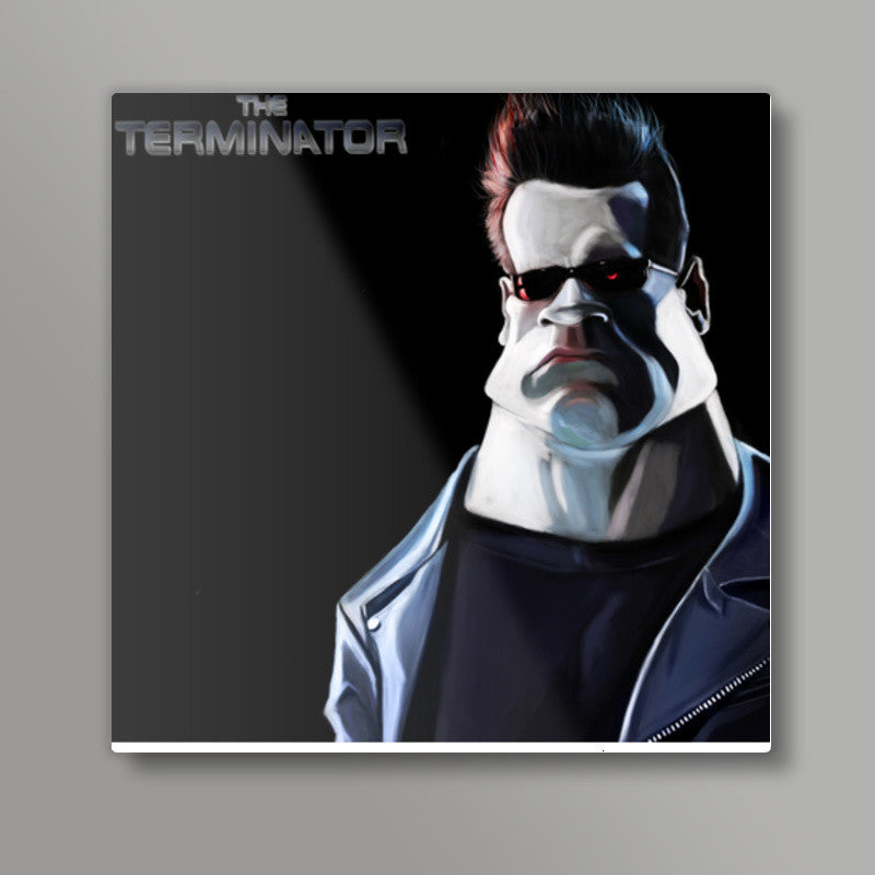 The Terminator | Caricature Square Art Prints