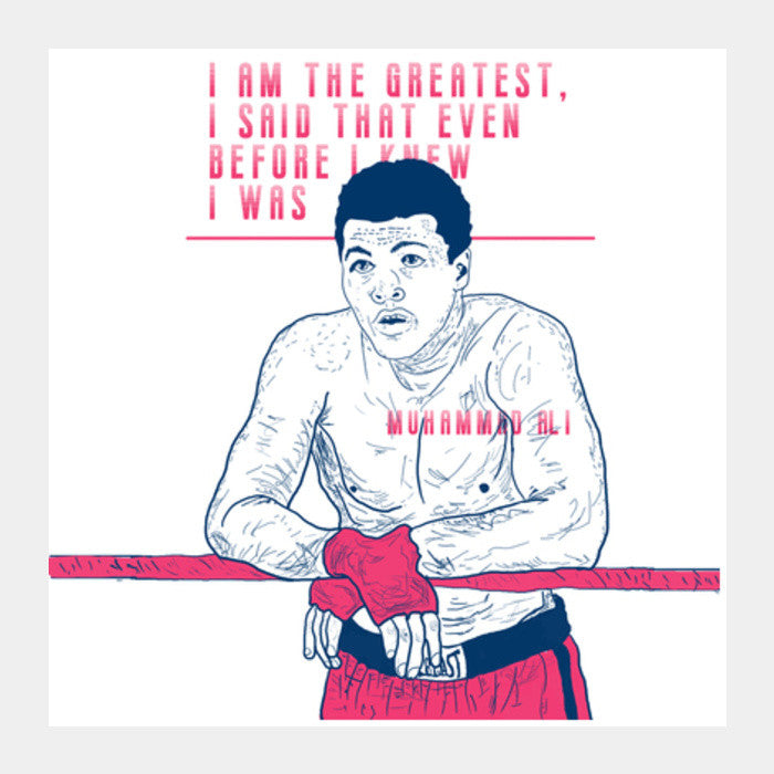 Muhammad Ali Square Art Prints