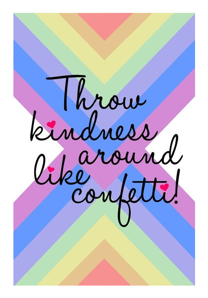 Spread love Kindness love poster qoute Wall Art