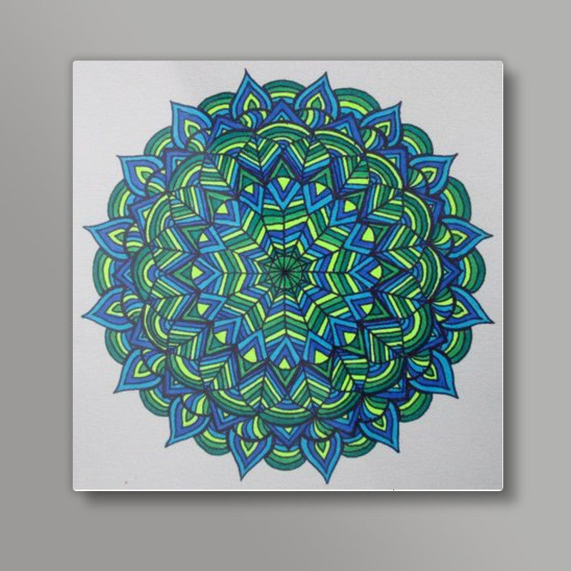 The Bleen Mandala 2 Square Art | Jasmine Kaur Lotey