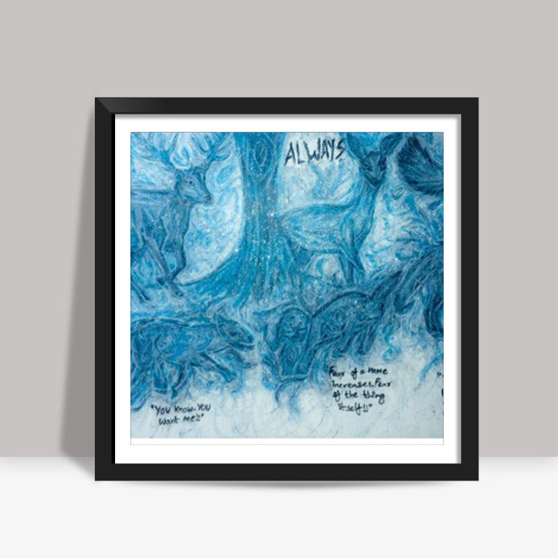 Harry Potter Patronus | Oil Pastel Art Square Art Prints