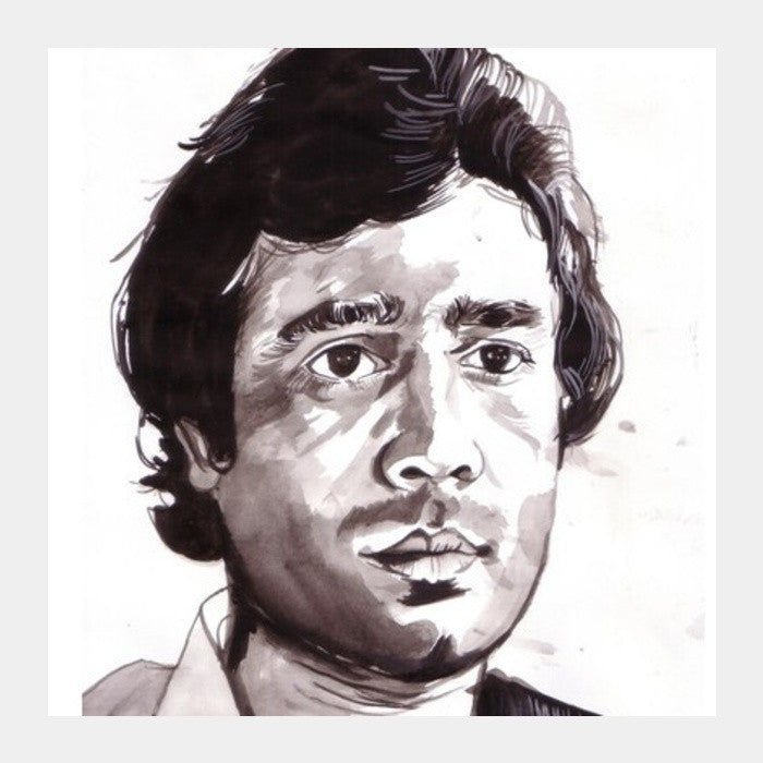 Square Art Prints, Life is a lot about its philosophy, says Rajesh Khanna Square Art Prints