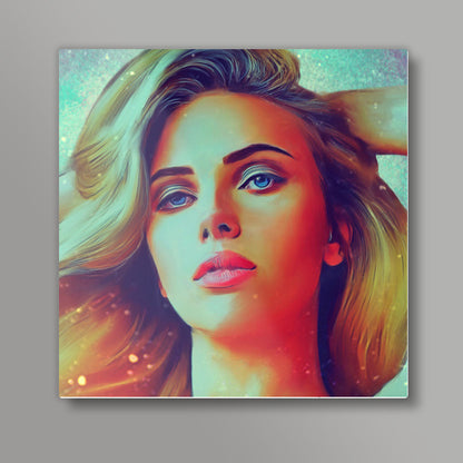 Scarlet Johansson  Square Art Prints