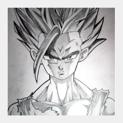 Square Art Prints, Gohan DBZ