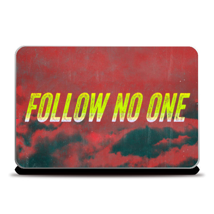 Laptop Skins, Follow No One by Yellow Laptop Skins