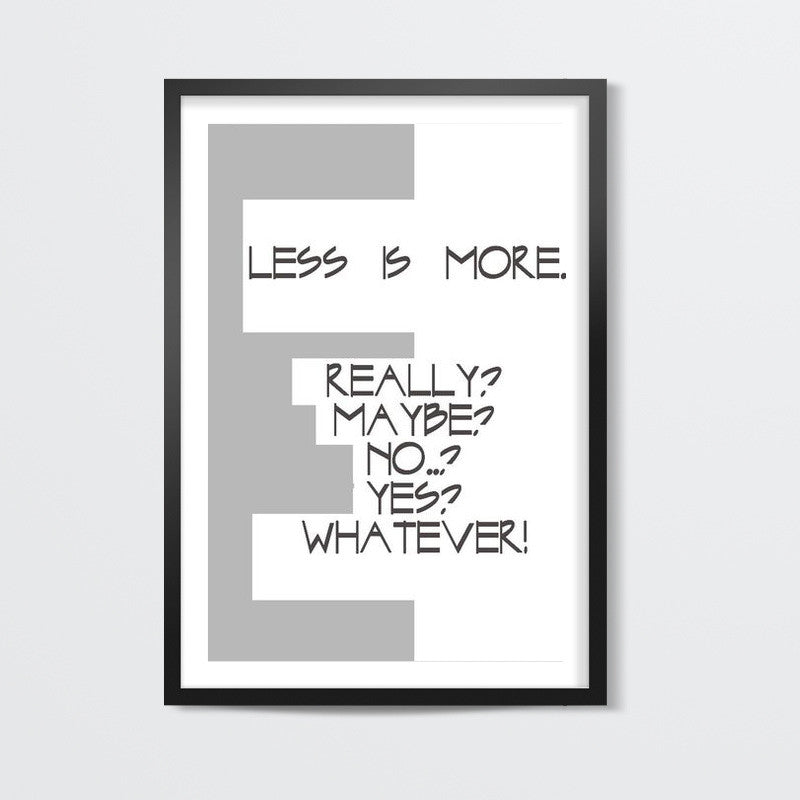 Architect series : less is more